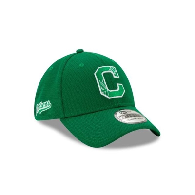 Cleveland Indians Gorra | New Era MLB St Patricks Day 39thirty Stretch Fit Cap Mexico - Verdes